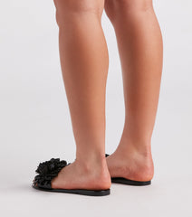 Pretty And Bold Floral Jelly Sandals Newgew