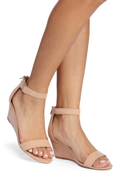 Low Wedge Ankle Strap Sandals Newgew