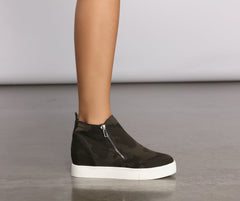At Ease High Top Zippered Sneakers Newgew