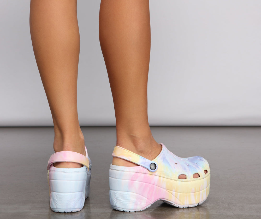 Tie Dye Slip On Foam Shoes Newgew
