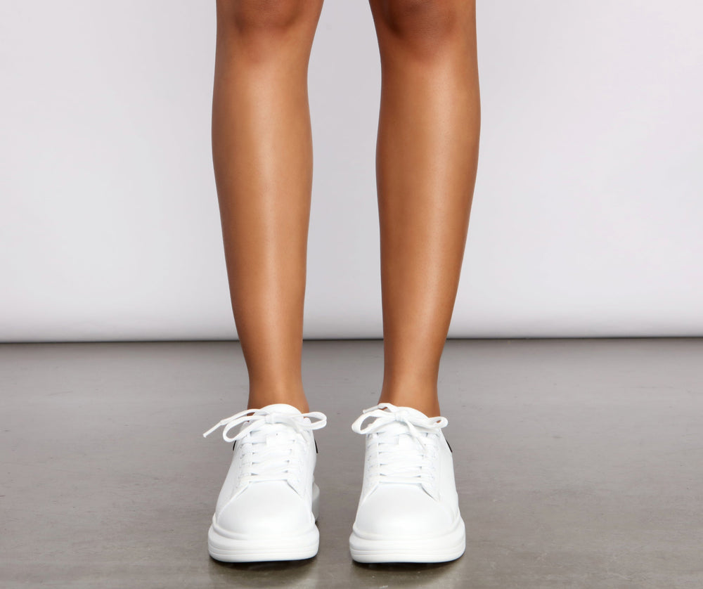 All About That Lace Platform Sneakers Newgew