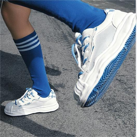 Color Block Lace-up Front Skate Shoes Newgew