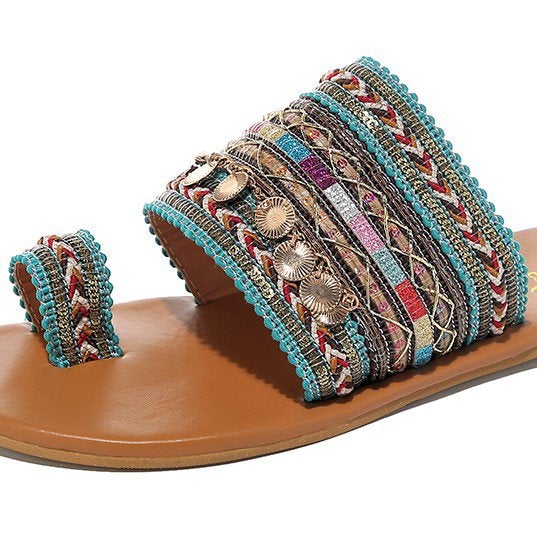 Blue Summer Denim Sandals Newgew