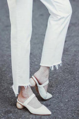 Point Toe Low Heel Mules Newgew