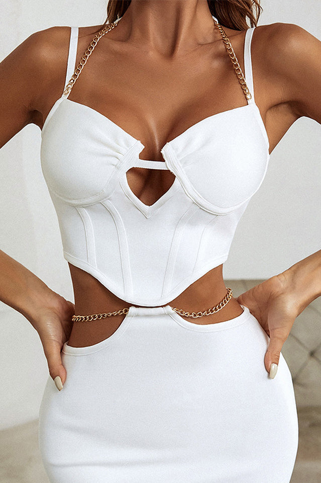 Vikiya Strappy Party Dress Set Newgew