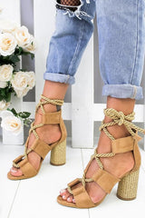 Hemp Rope Lace Up Platform Sandal Newgew
