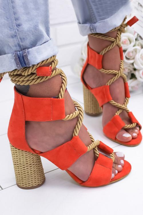 Hemp Rope Lace Up Platform Sandal Newgew