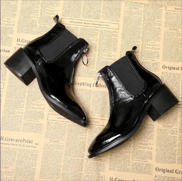 Zipper Detail Chelsea Boots Newgew