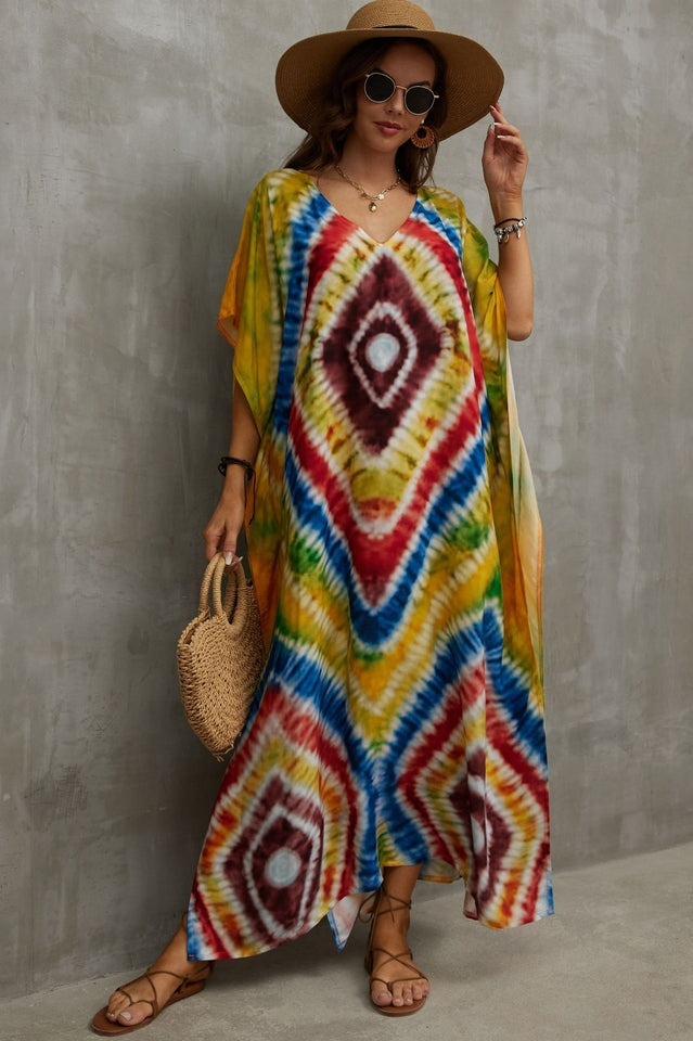 Tie Dye Cover Up Dress (19 Colors) Newgew
