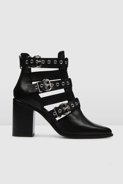 Hollow Buckle Ankle Boots Newgew