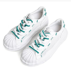 Color Block Lace-up Front Skate Shoes Newgew
