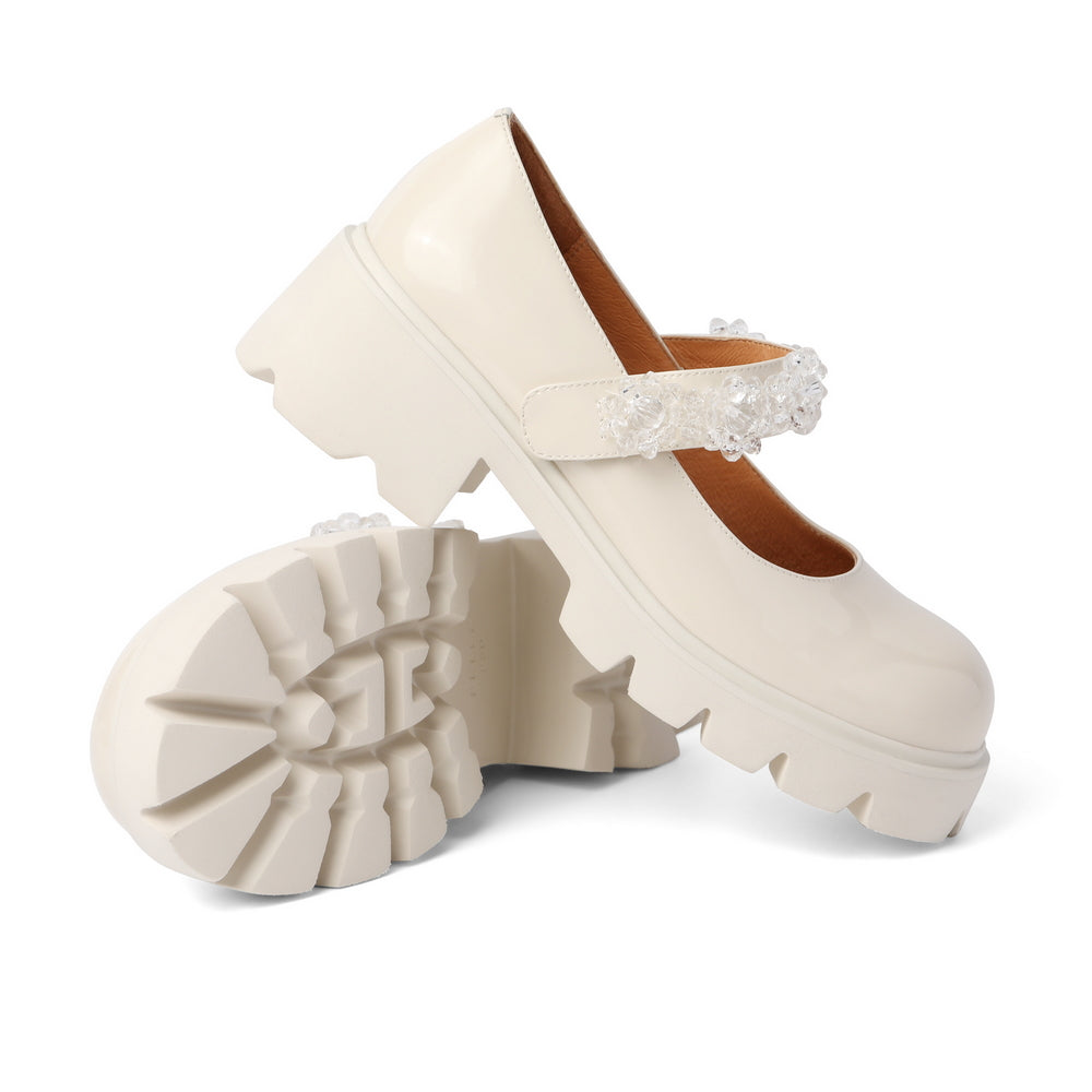 Heeled Crystals Strap Mary Jane Newgew