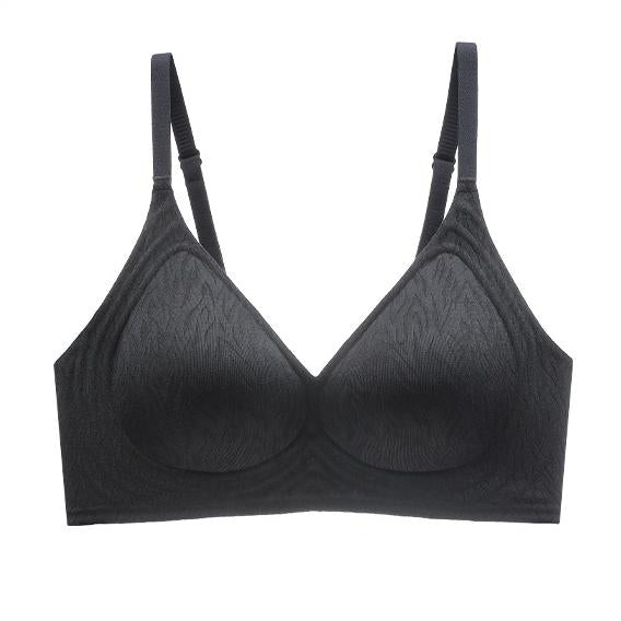 Smaller Chest Lace Textural Modest Coverage Wireless Push-up Bra – PinTow