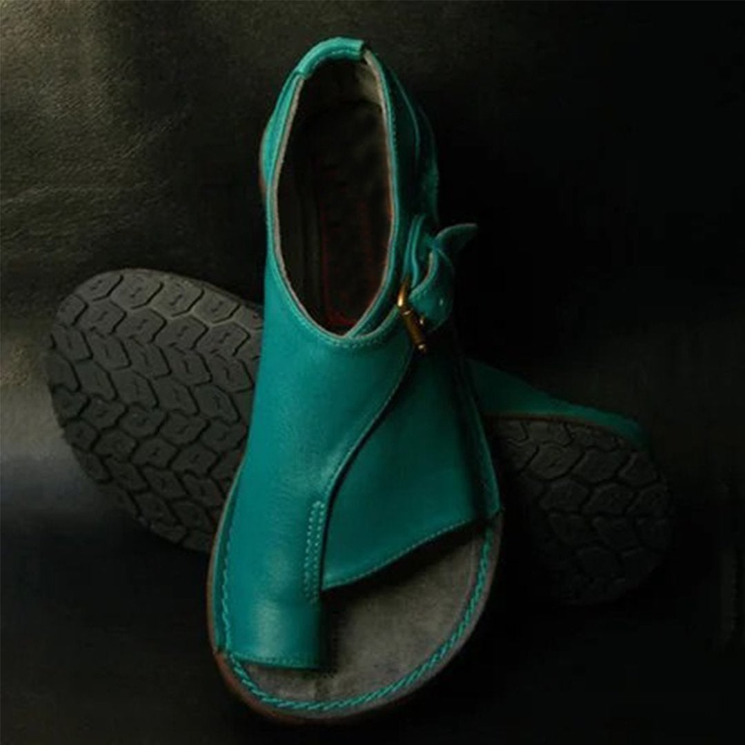 Buckle Strap Flat Heel Sandals Newgew