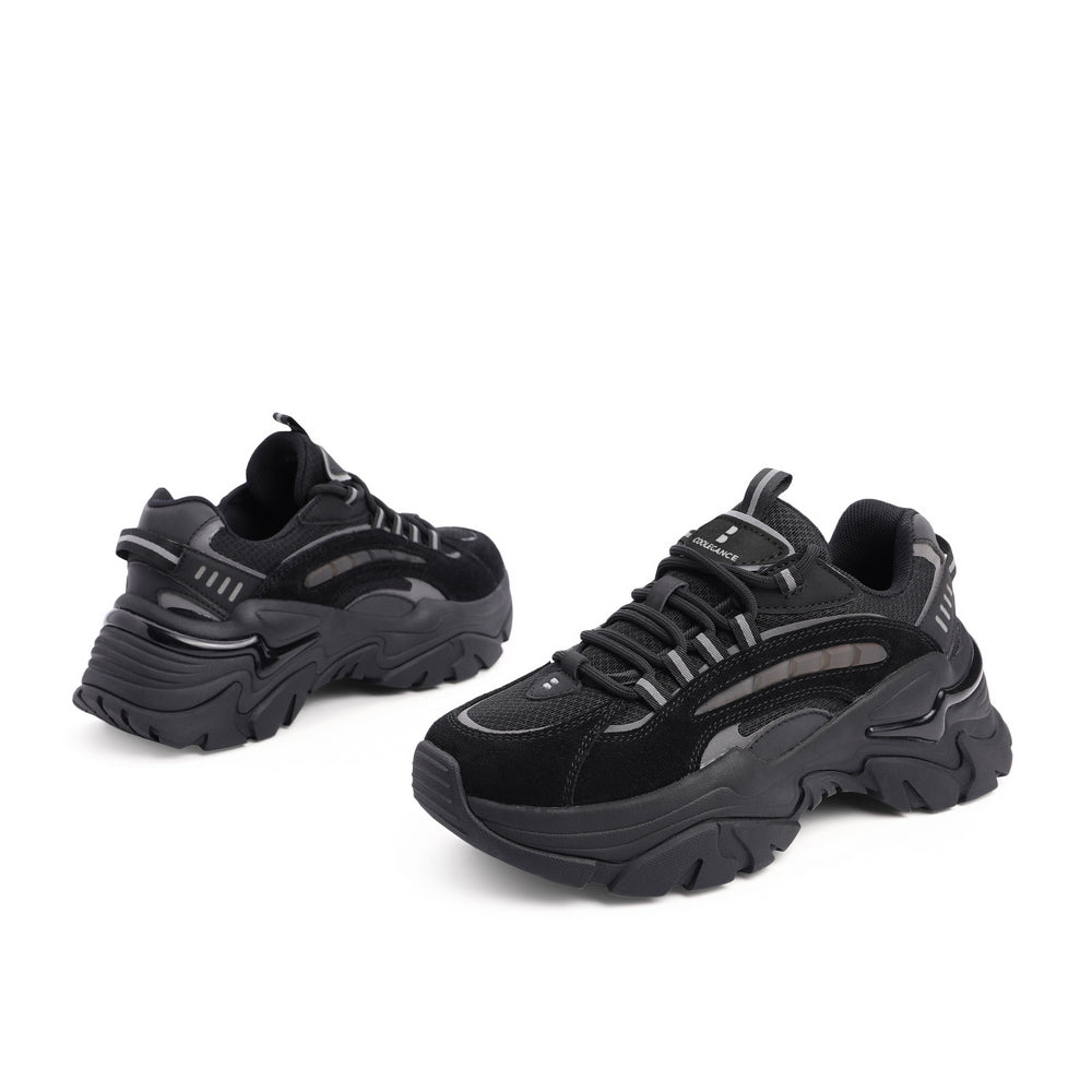 Spliced Pattern Chunky Sneakers Newgew
