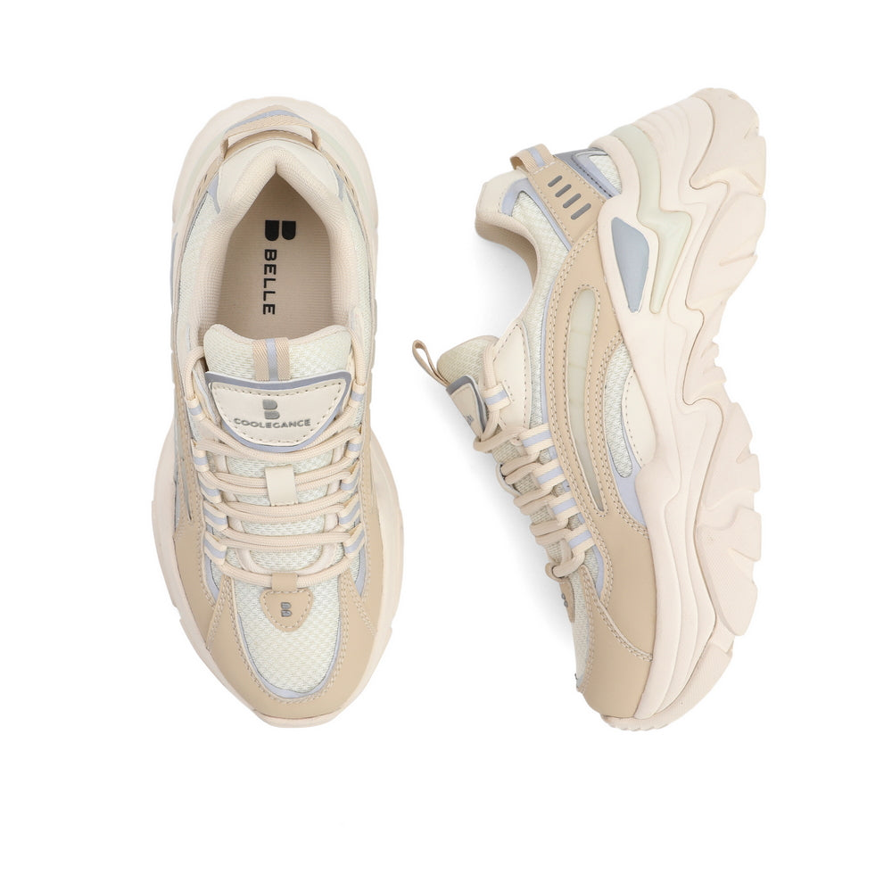 Spliced Pattern Chunky Sneakers Newgew