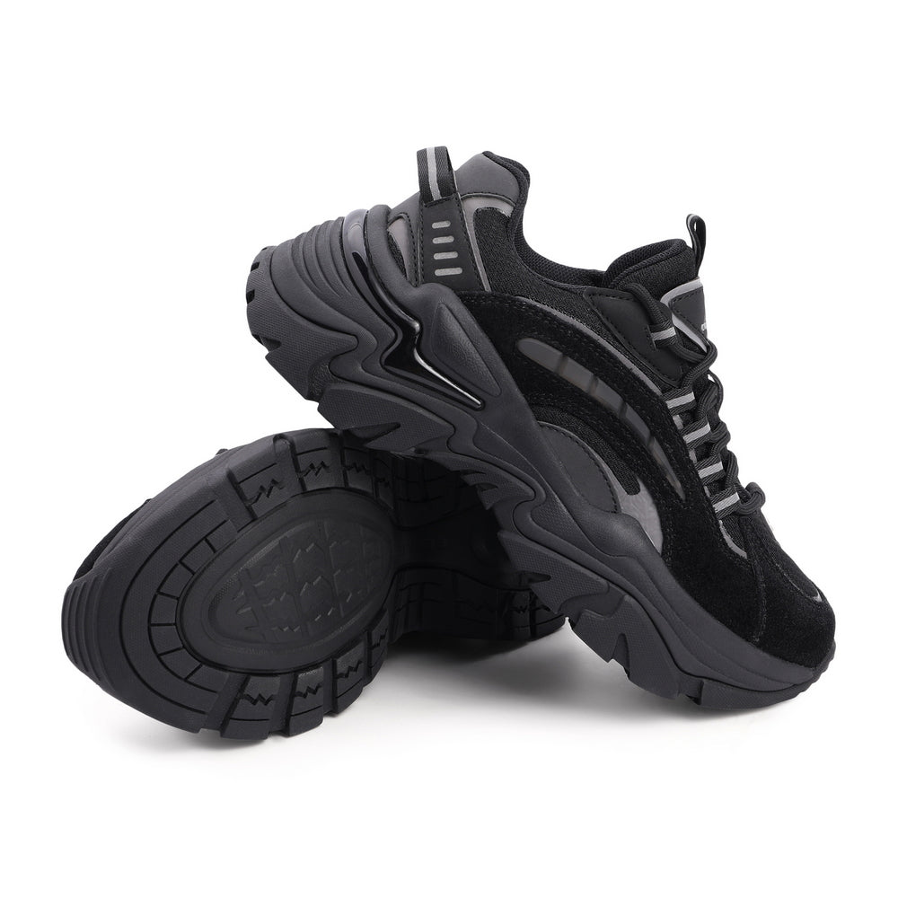 Spliced Pattern Chunky Sneakers Newgew