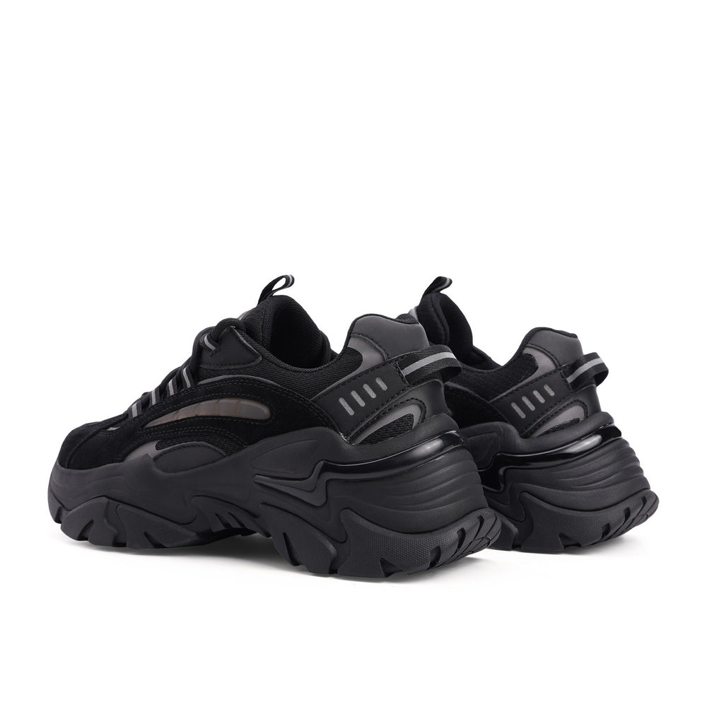 Spliced Pattern Chunky Sneakers Newgew