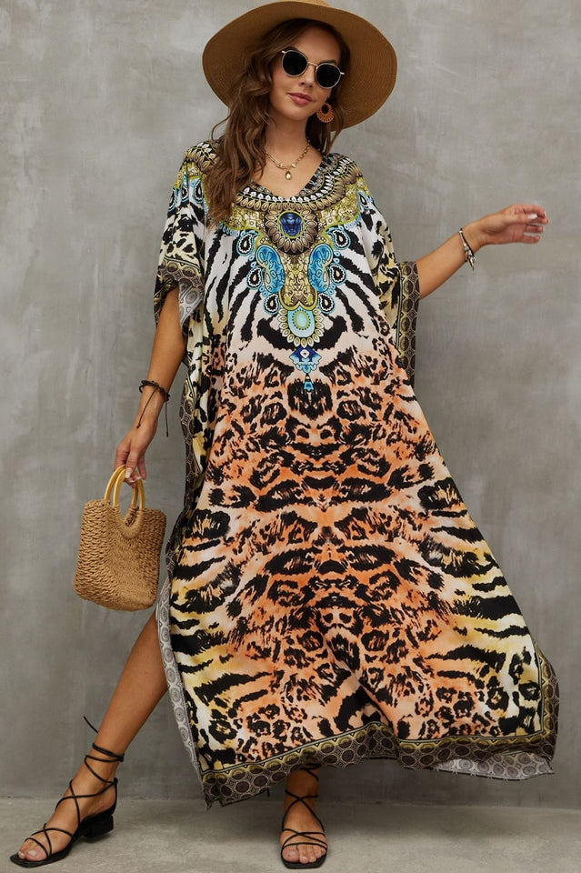Tie Dye Cover Up Dress (19 Colors) Newgew