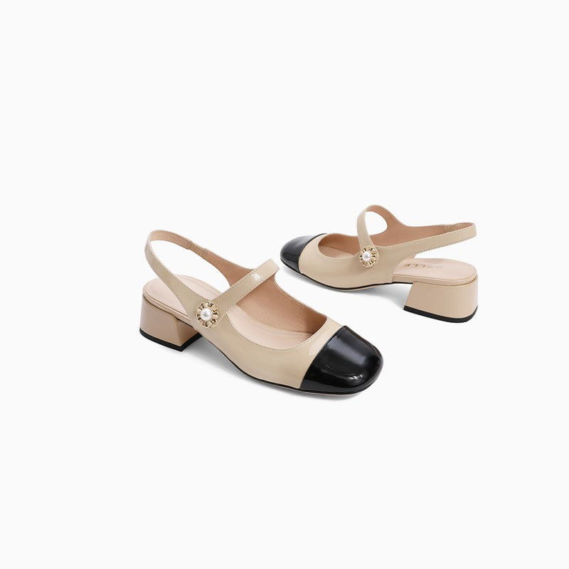 Mary Jane Genuine Leather Flats Newgew