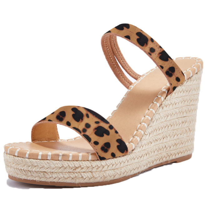 Open Toe Platform Espadrille Wedges Slip on Sandals Pairmore