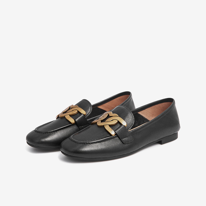 Stylish Low-Heeled Comfort Loafers Newgew