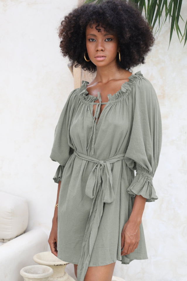 Vacay Off Shoulder Boho Mini Dress Newgew