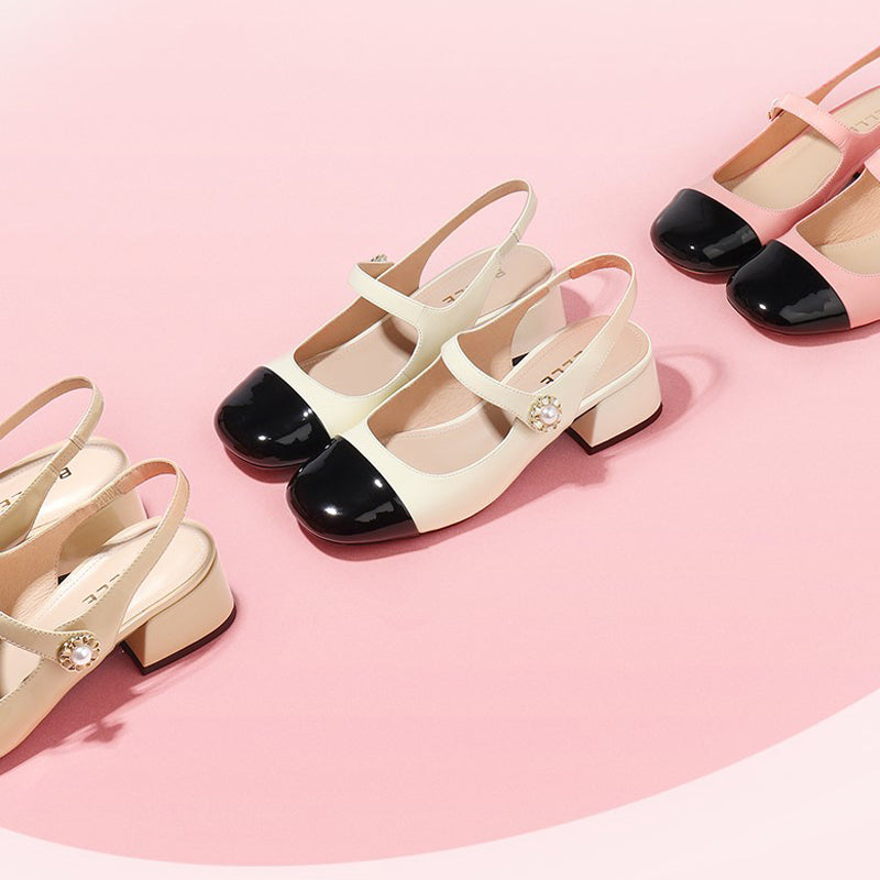 Mary Jane Genuine Leather Flats Newgew