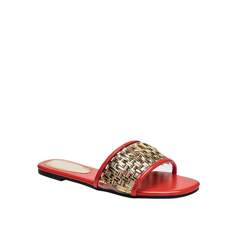 Hollowed Out Flat Sandals Newgew
