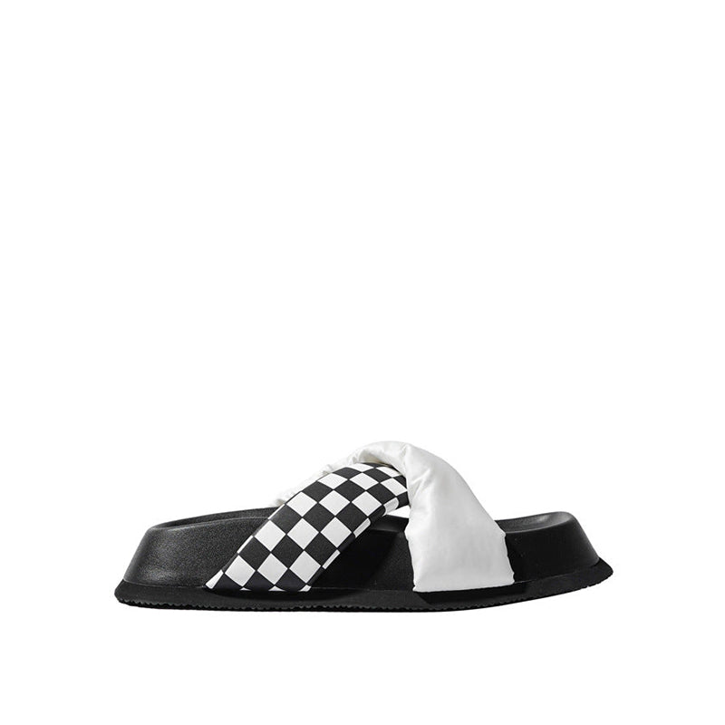 Casual Wear checkerboard sandals Newgew