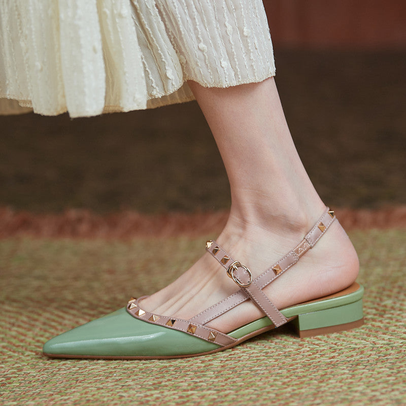 Charlotte Rivet Slingback Flats NEW GEW