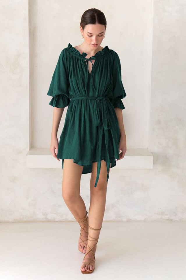 Vacay Off Shoulder Boho Mini Dress Newgew