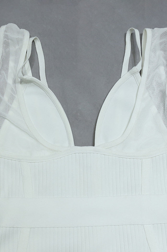 Verona Maxi White Bandage Dress Newgew