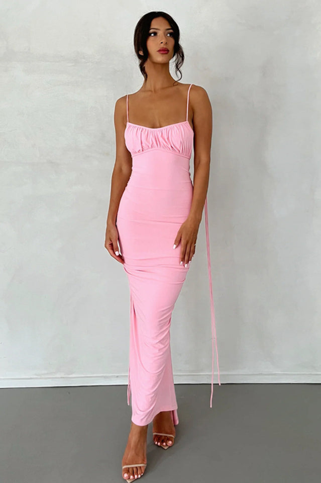 Veronica Backless Maxi Dress Newgew