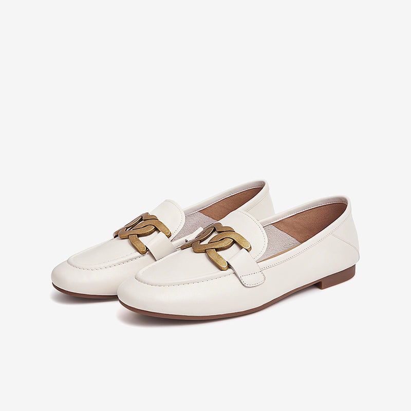 Stylish Low-Heeled Comfort Loafers Newgew