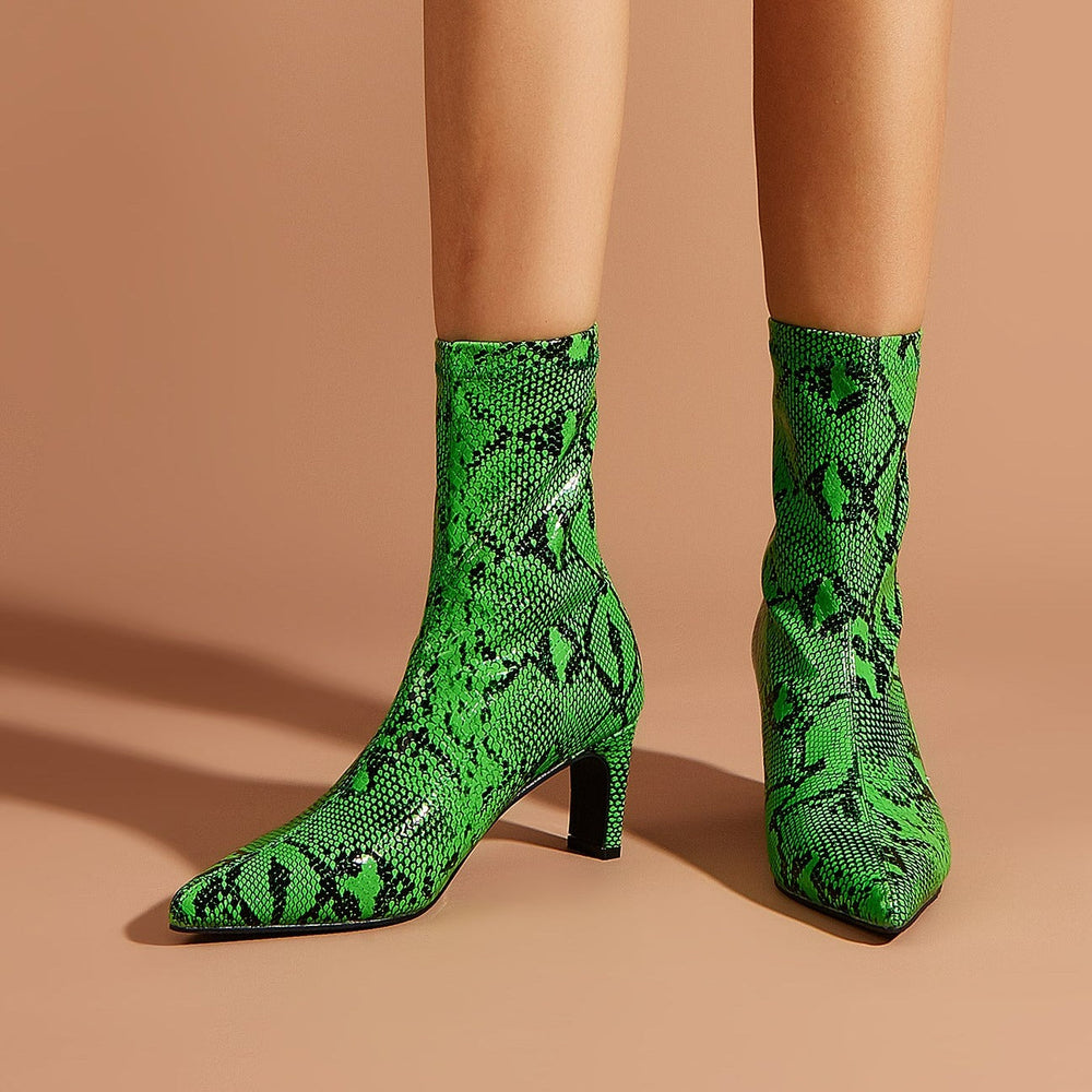 NewPointed Toe High Heeled Boots Newgew