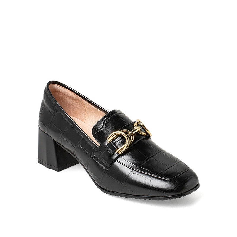 High Heels Retro Casual Loafers Newgew