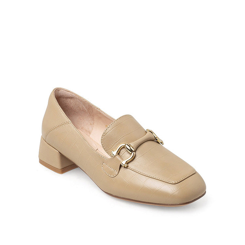 Chunky Heel Retro Commuter Loafers Newgew