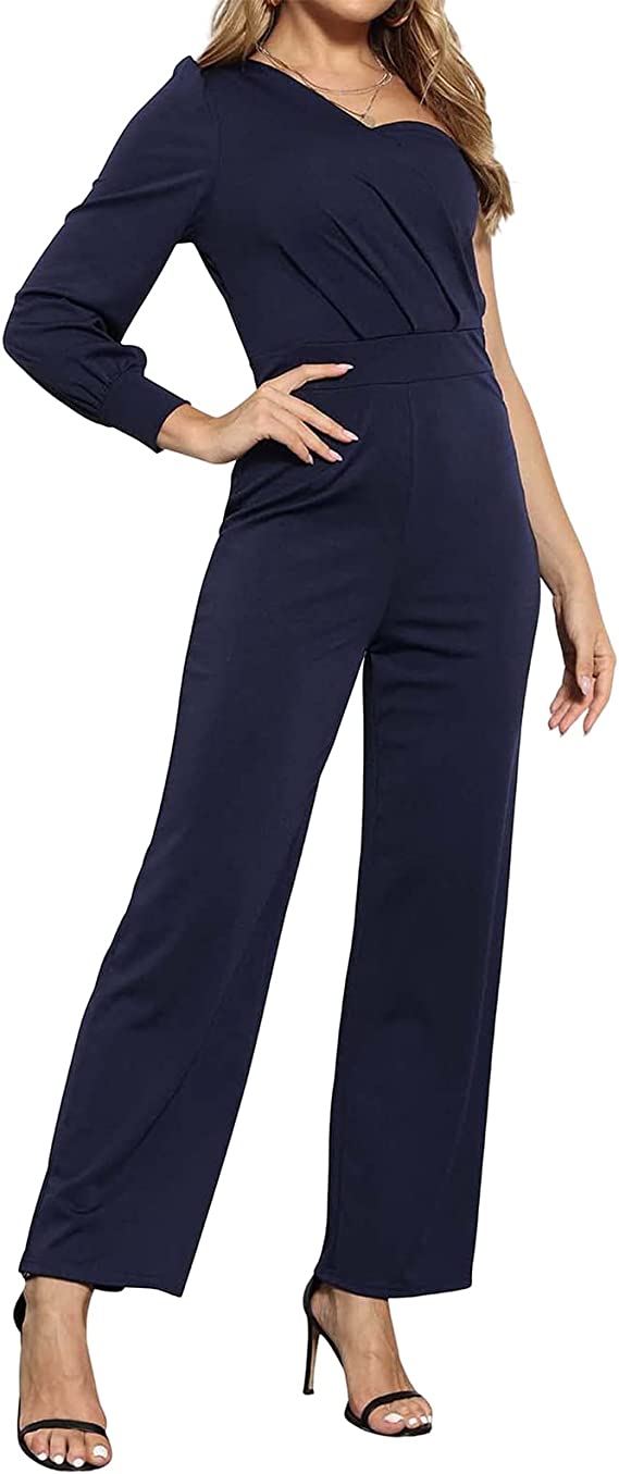 One Shoulder High Waist Rompers SD-Outlets