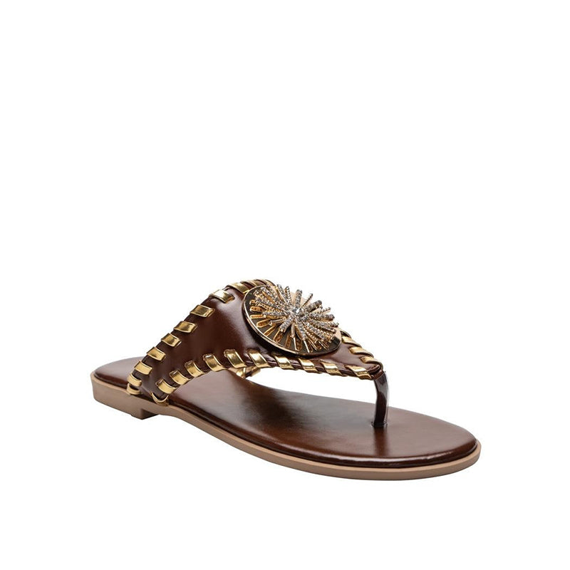 Rhinestone Flat Sandals Newgew