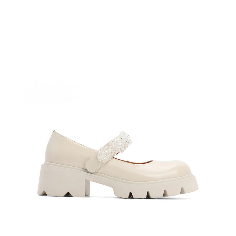 Heeled Crystals Strap Mary Jane Newgew