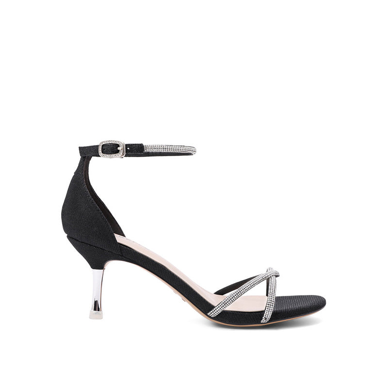 Sequins Ankle Strap Sandals Newgew