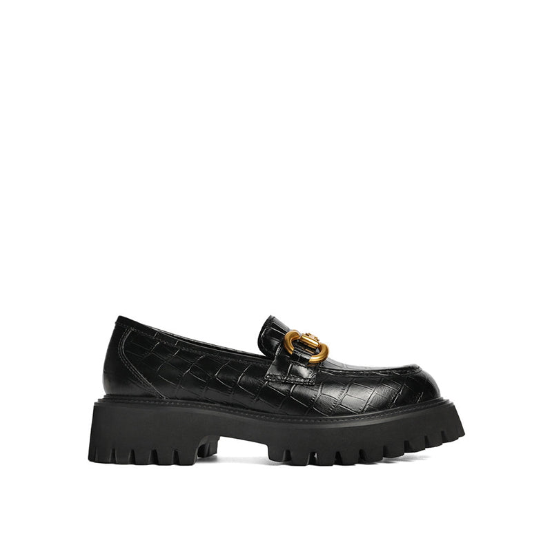 Retro Temperament Platform Loafers Newgew
