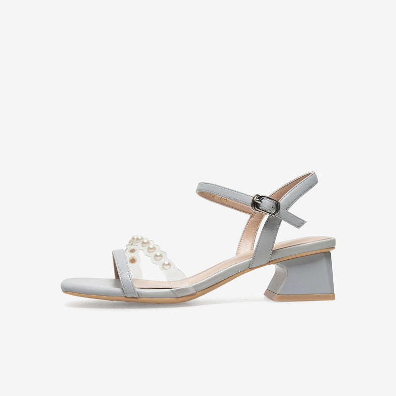 Hollowed Out Cow Leather Sandals Newgew