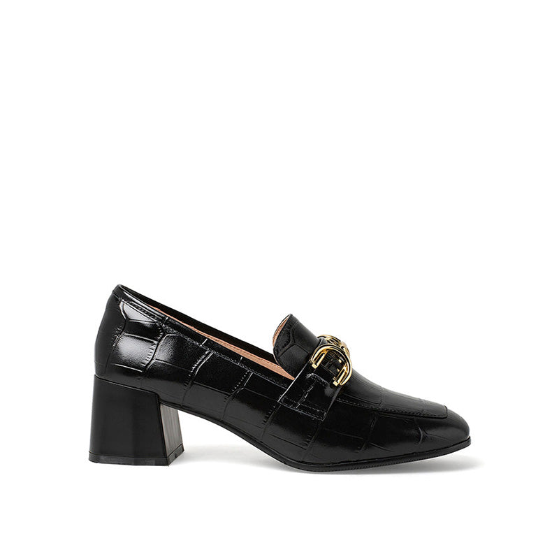 High Heels Retro Casual Loafers Newgew