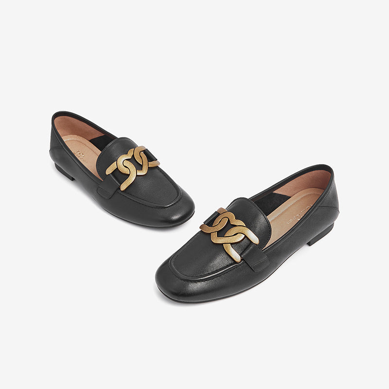 Stylish Low-Heeled Comfort Loafers Newgew