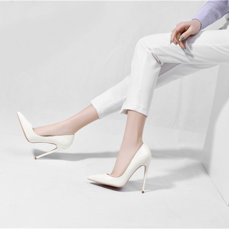 Stiletto High Heels Patent Leather Shoes Newgew