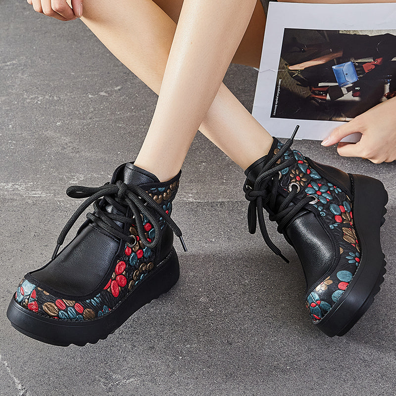 Thick Wedge Martin Boots Newgew
