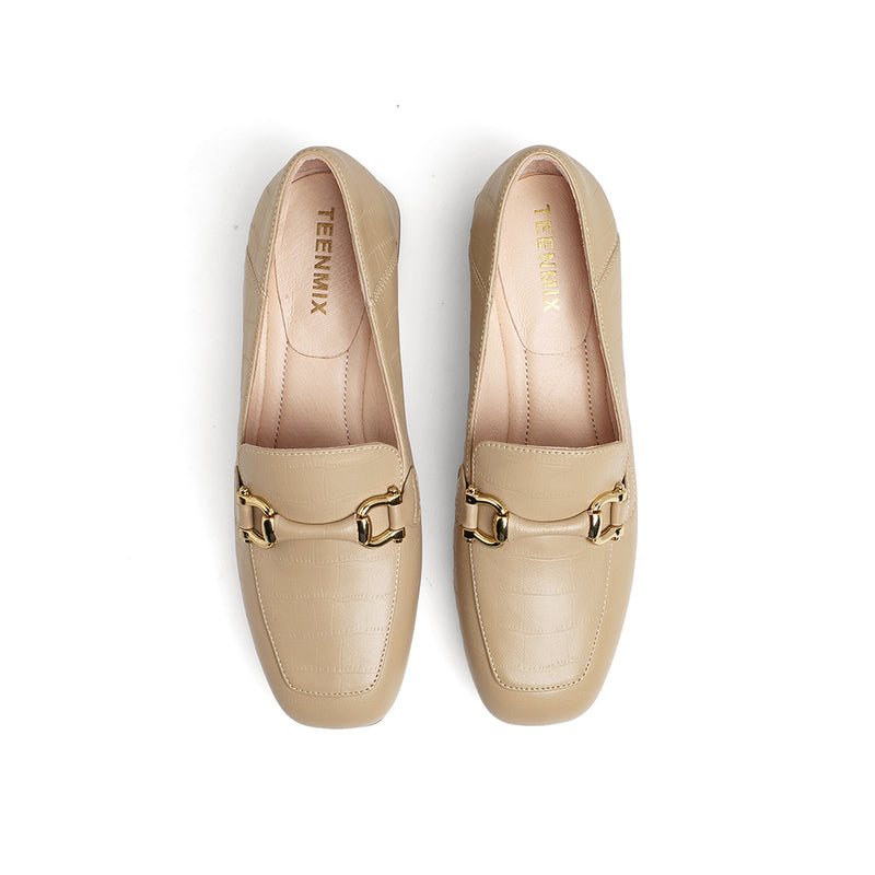 Chunky Heel Retro Commuter Loafers Newgew