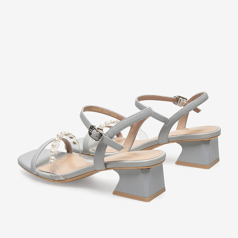 Hollowed Out Cow Leather Sandals Newgew